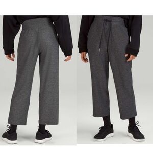Lululemon Ready to Rulu Straight-Leg High-Rise Crop Heathered Raceway Grey Black